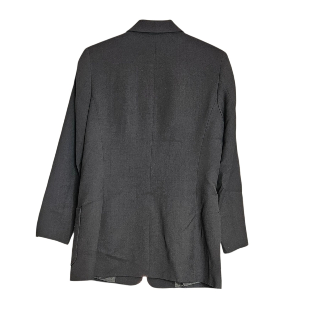 J. Crew Women's Chocolate Brown Single Breasted 3 Button Wool Blazer sz 2 Petite - Picture 2 of 5